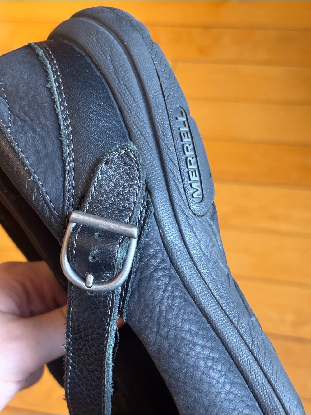 EUC Vintage Merrell Dassie MJ Black Leather Mary Jane Comfort Shoe | Women’s 8.5 - Picture 13 of 16